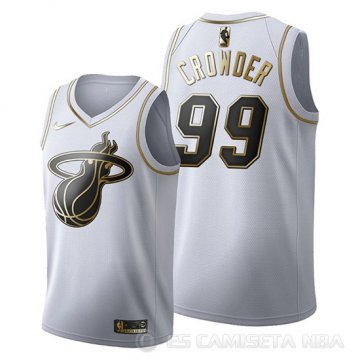 Camiseta Jae Crowder #99 Golden Edition Miami Heat 2019-20 Blanco