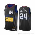 Camiseta Jalen Pickett #24 Denver Nuggets Ciudad 2023-24 Negro