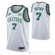 Camiseta Jaylen Brown NO 7 Boston Celtics 75th Anniversary Blanco