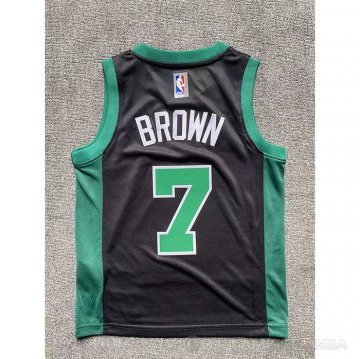 Camiseta Jaylen Brown #7 Boston Celtics Nino Statement Negro