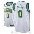Camiseta Jayson Tatum #0 Boston Celtics Ciudad 2018-19 Blanco