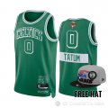 Camiseta Jayson Tatum #0 Boston Celtics Ciudad 2022 NBA Finals Verde