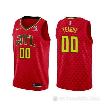 Camiseta Jeff Teague #00 Atlanta Hawks Statement 2020-21 Rojo