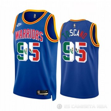 Camiseta Juan Toscano-Anderson #95 Golden State Warriors Classic Royal Special Mexico Edition Azul