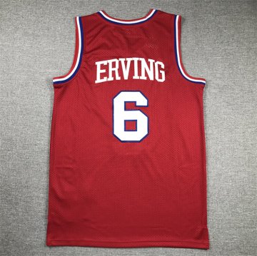 Camiseta Julius Erving #6 Philadelphia 76ers Mitchell & Ness 1982-83 Rojo