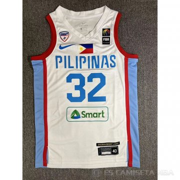 Camiseta Justin Brownlee #32 Filipino Juegos Olimpicos 2024 Blanco