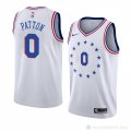 Camiseta Justin Patton #0 Philadelphia 76ers Earned 2018-19 Blanco