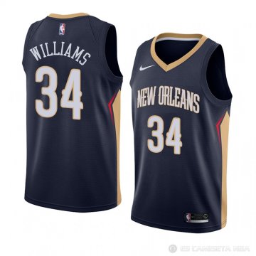 Camiseta Kenrich Williams #34 New Orleans Pelicans Icon 2018 Azul