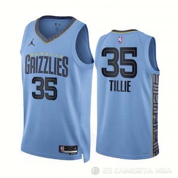 Camiseta Killian Tillie #35 Memphis Grizzlies Statement 2022-23 Azul