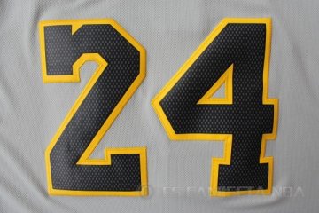 Camiseta Kobe Bryant2 #24 Los Angeles Lakers Gris