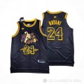 Camiseta Kobe Bryant #24 Los Angeles Lakers Black Mamba Snakeskin Negro