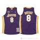 Camiseta Kobe Bryant #8 Los Angeles Lakers 2000-01 Finals Violeta