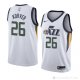 Camiseta Kyle Korver #26 Utah Jazz Association 2018 Blanco