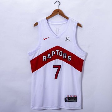 Camiseta Kyle Lowry NO 7 Toronto Raptors Association 2020-21 Blanco