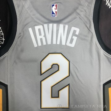 Camiseta Kyrie Irving #2 Cleveland Cavaliers Ciudad 2018 Gris