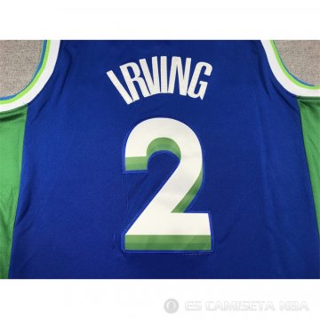 Camiseta Kyrie Irving #2 Dallas Mavericks Ciudad 2022-23 Azul