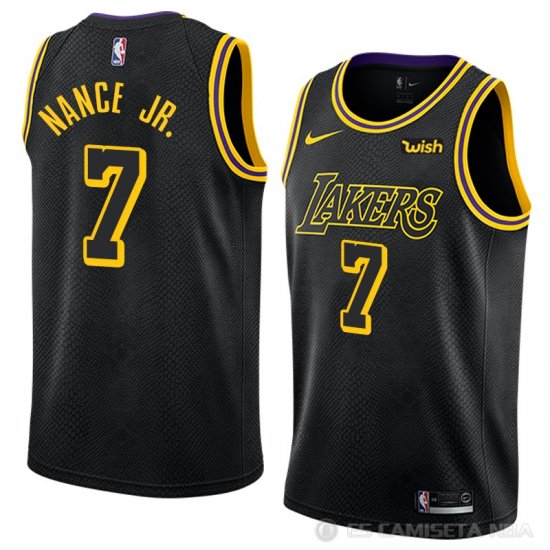 Camiseta Larry Nance Jr. NO 22 Cleveland Cavaliers Ciudad 2020-21 Negro - Haga un click en la imagen para cerrar
