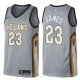 Camiseta Lebron James #23 Cleveland Cavaliers Ciudad Gris