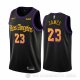 Camiseta Lebron James #23 Los Angeles Lakers Ciudad 2019-20 Negro