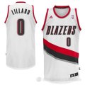 Camiseta Lillard #0 Portland Trail Blazers Blanco