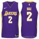 Camiseta Lonzo Ball #2 Los Angeles Lakers 2017-18 Violeta