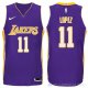 Camiseta Lopez #11 Los Angeles Lakers Autentico 2017-18 Violeta