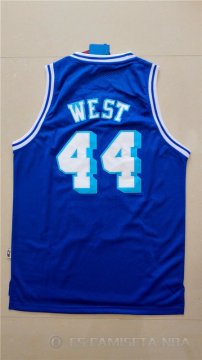 Camiseta Retro West #44 Los Angeles Lakers Azul