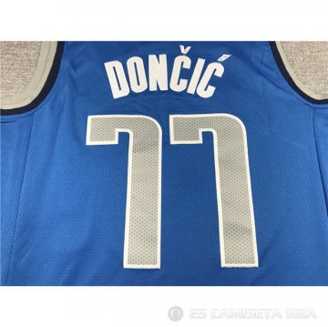 Camiseta Luka Doncic #77 Dallas Mavericks Icon 2021 Azul