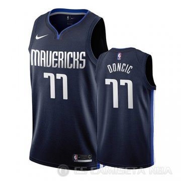 Camiseta Luka Doncic #77 Dallas Mavericks Statement 2019-20 Azul