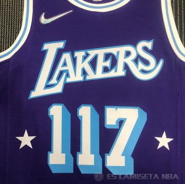 Camiseta Master Chief NO 117 Los Angeles Lakers x X-BOX Violeta