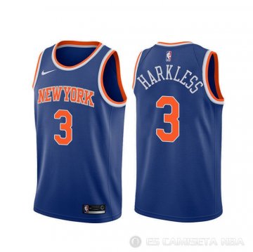 Camiseta Maurice Harkless #3 New York Knicks Icon Azul