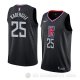 Camiseta Mfiondu Kabengele #25 Los Angeles Clippers Statement 2019 Negro