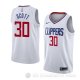 Camiseta Mike Scott #30 Los Angeles Clippers Association 2018 Blanco