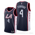 Camiseta Milos Teodosic #4 Los Angeles Clippers Ciudad 2019 Azul