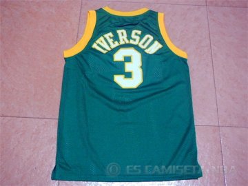 Camiseta Bethel Iverson #3 NCAA Verde