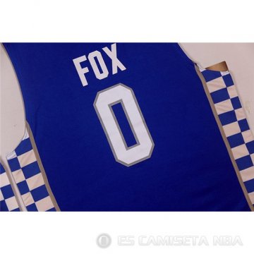 Camiseta NCAA Fox #0 Kentucky Wildcats Azul