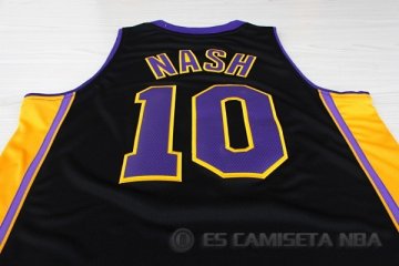 Camiseta Nash #10 Los Angeles Lakers Negro