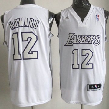 Camiseta Howard #12 Lakers 2012 Navidad Blanco