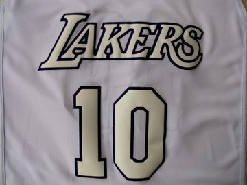 Camiseta Nash #10 Lakers 2012 Navidad Blanco