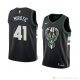 Camiseta Nikola Mirotic #41 Milwaukee Bucks Statement 2018 Negro