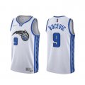 Camiseta Nikola Vucevic NO 9 Orlando Magic Earned 2020-21 Blanco