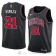 Camiseta Noah Vonleh #21 Chicago Bulls Statement 2018 Negro