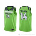 Camiseta Omari Spellman #14 Minnesota Timberwolves Statement Verde