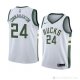 Camiseta Pat Connaughton #24 Milwaukee Bucks Association 2018 Blanco