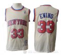 Camiseta Patrick Ewing #33 New York Knicks Retro Crema