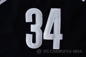 Camiseta Pierce #34 Brooklyn Nets Negro