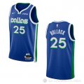 Camiseta Reggie Bullock #25 Dallas Mavericks Ciudad 2022-23 Azul