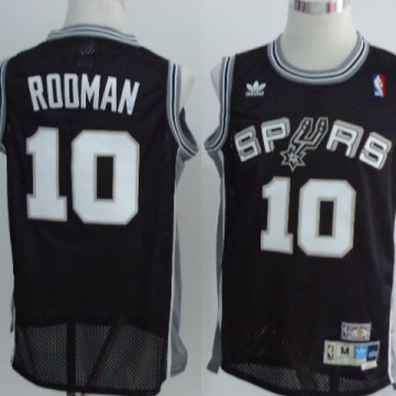 Camiseta Rodman Spurs #10 San Antonio Spurs Negro