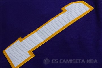 Camiseta Russell #1 Los Angeles Lakers Purpura