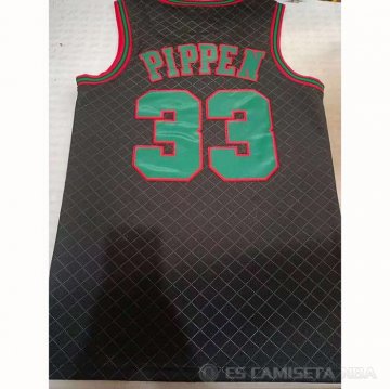 Camiseta Scottie Pippen #33 Chicago Bulls Mitchell & Ness 1997-98 Negro